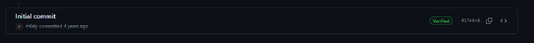 GitHub Verified Commit